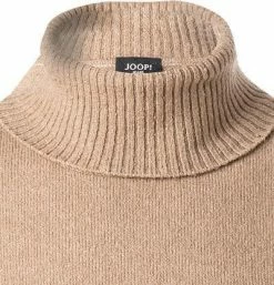 Besorgen ⭐ JOOP! Rollkragenpullover Lembert 30028888/259 Baumwolle-Schurwolle, Hellbraun 💯 -Pullover & Strickjacken Verkäufe 376243 norm2