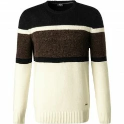 Am billigsten 😀 JOOP! Pullover Paulino 30027935/001 Wolle-Kaschmir, Schwarz-weiß, Weiß-schwarz-braun 🥰