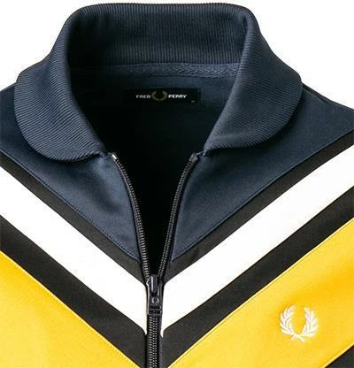 Bestpreis 😍 Fred Perry Trainingsjacke J2527/395 Sweatjacke, Baumwolle, Dunkelblau, Karbonblau ✔️ 5 Bestpreis 😍 Fred Perry Trainingsjacke J2527/395 Sweatjacke, Baumwolle, Dunkelblau, Karbonblau ✔️ – Bild 3