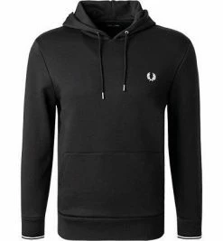 Coupon 🧨 Fred Perry Hoodie M2643/102 Baumwolle, Schwarz 🎉 -Pullover & Strickjacken Verkäufe 376525 norm