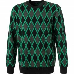 Top 10 ✔️ Fred Perry Pullover K2537/M09 Wolle, Grün gemustert, Grün 🎉