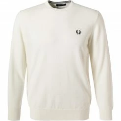 Auslauf 🔔 Fred Perry Pullover K9601/170 Wolle, Ecru ❤️