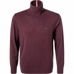 Billig 🎉 Tommy Hilfiger Pullover MW0MW15444/XIH Rollkragenpullover, Baumwolle-Kaschmir, Weinrot 🛒