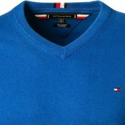Coupon 🔔 Tommy Hilfiger Pullover MW0MW11673/C5K Baumwolle-Kaschmir, Kobaltblau, Kobalt 😉 -Pullover & Strickjacken Verkäufe 376608 norm2