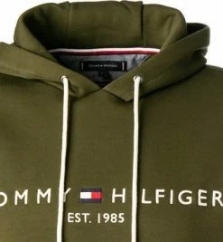Angebote 😀 Tommy Hilfiger Hoodie MW0MW11599/GYY Bio Baumwolle, Olivgrün, Oliv ✔️ -Pullover & Strickjacken Verkäufe 376665 norm2