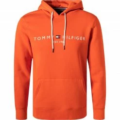 Am billigsten ❤️ Tommy Hilfiger Hoodie MW0MW11599/SO1 Bio Baumwolle, Orange 🛒