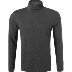 Aktion 😍 OLYMP Level Five Body Fit Longsleeve 5641/84/67 Baumwolle-Kaschmir, Anthrazit meliert, Anthrazit 💯