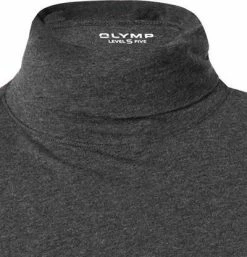 Aktion 😍 OLYMP Level Five Body Fit Longsleeve 5641/84/67 Baumwolle-Kaschmir, Anthrazit meliert, Anthrazit 💯 -Pullover & Strickjacken Verkäufe 376684 norm2