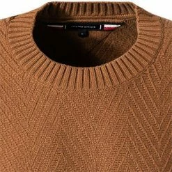 Neu 👍 Tommy Hilfiger Pullover MW0MW19570/GWP Baumwolle, Braun ⌛ -Pullover & Strickjacken Verkäufe 376689 norm2