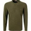 Billig 🤩 Tommy Hilfiger Pullover MW0MW19533/GYY Bio Baumwolle, Olivgrün, Oliv 😀
