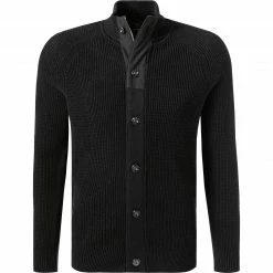 Auslauf 🔥 Strellson Cardigan Henri 30028076/001 Baumwolle, Schwarz ⭐