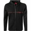 Aktion ❤️ HUGO Sweatjacke Dampari 50457100/001 Baumwolle, Schwarz 🤩 -Pullover & Strickjacken Verkäufe 376765 master