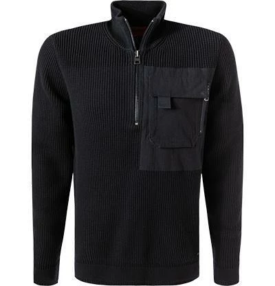 Bestpreis ❤️ HUGO Pullover Squato 50456043/410 Troyer, Baumwolle-Schurwolle, Navy 👍 4 Bestpreis ❤️ HUGO Pullover Squato 50456043/410 Troyer, Baumwolle-Schurwolle, Navy 👍 – Bild 2