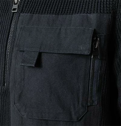 Bestpreis ❤️ HUGO Pullover Squato 50456043/410 Troyer, Baumwolle-Schurwolle, Navy 👍 6 Bestpreis ❤️ HUGO Pullover Squato 50456043/410 Troyer, Baumwolle-Schurwolle, Navy 👍 – Bild 4