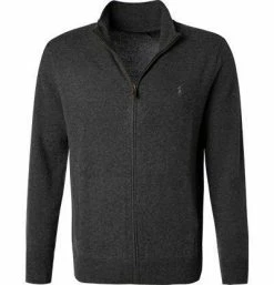 Brandneu ⌛ Polo Ralph Lauren Zip Cardigan 710716745/004 Strickjacke, Wolle, Dunkelblau, Grau 😀 -Pullover & Strickjacken Verkäufe 376819 norm
