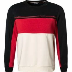 Bestpreis 🎁 Daniel Hechter Sweatshirt 70002/112931/690 Baumwolle, Nachtblau-rot, Nachtblau 😉 -Pullover & Strickjacken Verkäufe 376868 norm