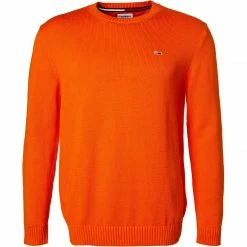 Bestpreis 😀 TOMMY 👖 JEANS Pullover DM0DM11856/SEF Bio Baumwolle, Orange ⌛