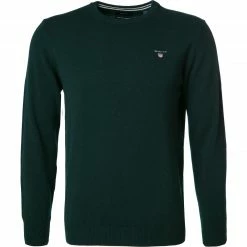 Bester Verkauf 🔥 Gant Pullover 86211/374 Lammwolle, Dunkelgrün 👏