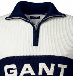 Brandneu ❤️ Gant Troyer 8030108/113 Toyer, Baumwolle, Navy-wollweiß, Wollweiß 🔔 -Pullover & Strickjacken Verkäufe 376962 norm3