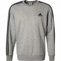 Bester Verkauf 👍 adidas ORIGINALS M 3S FT grey-black GK9101 Pullover, Baumwolle, Grau meliert ✨
