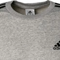 Bester Verkauf 👍 adidas ORIGINALS M 3S FT grey-black GK9101 Pullover, Baumwolle, Grau meliert ✨ -Pullover & Strickjacken Verkäufe 376969 norm2