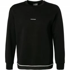 Billig ✔️ EMPORIO ARMANI Sweatshirt 6K1M74/1JHSZ/0999 Baumwolle, Schwarz 👏