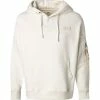 Top 10 ⭐ ALPHA INDUSTRIES Hoodie Organics OS 118349/626 Bio Baumwolle, Wollweiß, Weiß 🤩