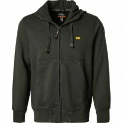 Neu 😀 PARAJUMPERS Sweatjacke PMFLECF15/764 Sweatjacke Baumwolle, Militärgrün 🤩