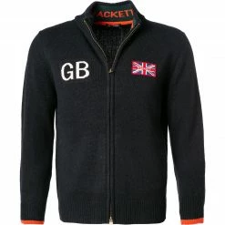 Top 10 ✔️ HACKETT Cardigan HM702708/595 Merinowolle, Marine ✨