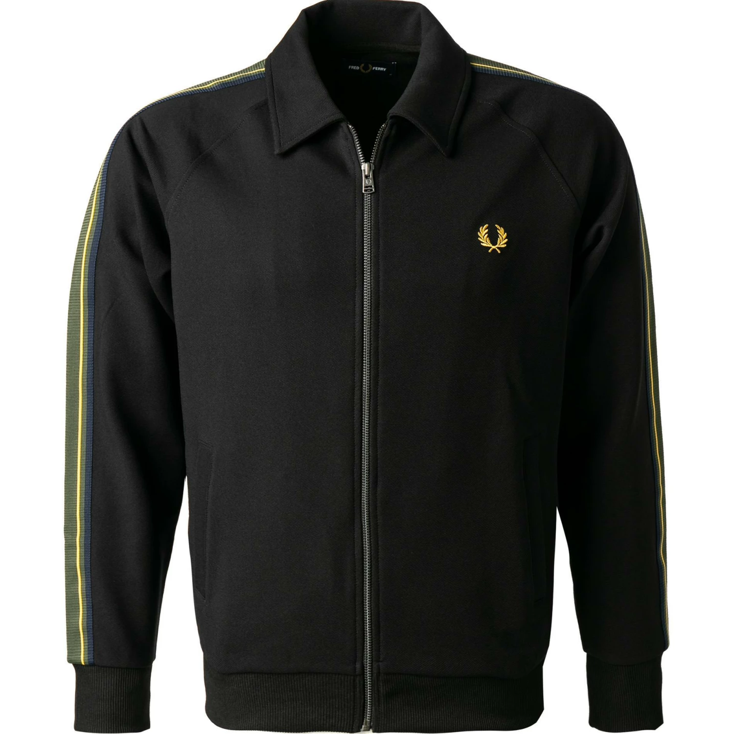 Bester Verkauf ⭐ Fred Perry Strickjacke J2537/102 Trainingsjacke, Mikrofaser, Schwarz 💯 3 Bester Verkauf ⭐ Fred Perry Strickjacke J2537/102 Trainingsjacke, Mikrofaser, Schwarz 💯