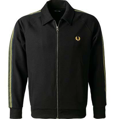 Bester Verkauf ⭐ Fred Perry Strickjacke J2537/102 Trainingsjacke, Mikrofaser, Schwarz 💯 4 Bester Verkauf ⭐ Fred Perry Strickjacke J2537/102 Trainingsjacke, Mikrofaser, Schwarz 💯 – Bild 2