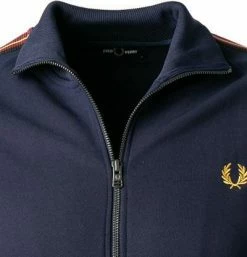 Blitzangebot ❤️ Fred Perry Strickjacke J2536/395 Trainingsjacke, Mikrofaser, Karbonblau 🎉 -Pullover & Strickjacken Verkäufe 377183 norm2