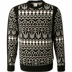 Am billigsten ⌛ BOGNER Pullover Balte 8875/5966/025 Wolle, Schwarz-weiß gemustert, Schwarz-weiß ✔️