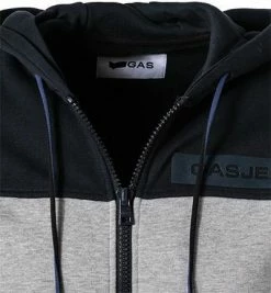 Am billigsten ✔️ GAS Sweatjacke 552518 185006/BC18 Bio Baumwolle, Nachtblau 🌟 -Pullover & Strickjacken Verkäufe 377306 norm2