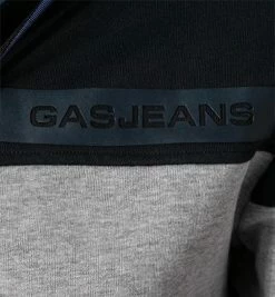 Am billigsten ✔️ GAS Sweatjacke 552518 185006/BC18 Bio Baumwolle, Nachtblau 🌟 -Pullover & Strickjacken Verkäufe 377306 norm3