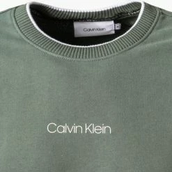Bestpreis ⭐ Calvin Klein Sweatshirt K10K107895/LA7 Bio Baumwolle, Salbei, Grün 😉 -Pullover & Strickjacken Verkäufe 377368 norm2