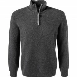 Bestpreis 🔔 BALDESSARINI Pullover B4 30026.5070/9209 Troyer, Schurwolle, Asphalt meliert, Asphalt ✔️