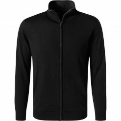 Billig 🧨 KARL LAGERFELD Cardigan 655004/0/512399/990 Strickjacke, Merinowolle, Schwarz ⭐