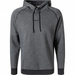 Top 10 💯 BOSS Hoody WeOpa 50456481/001 Hoodie, Baumwolle, Schwarz meliert, Schwarz 🎉