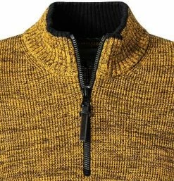 Bester Verkauf 😉 camel active Pullover 409586/6K06/60 Troyer, Baumwolle, Gelb-schwarz meliert, Gold 🎁 -Pullover & Strickjacken Verkäufe 377823 norm2