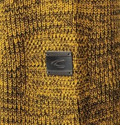 Bester Verkauf 😉 camel active Pullover 409586/6K06/60 Troyer, Baumwolle, Gelb-schwarz meliert, Gold 🎁 -Pullover & Strickjacken Verkäufe 377823 norm3
