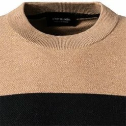 Bester Verkauf 👏 Scotch & Soda Pullover 164870/0217 Wolle, Beige-schwarz gestreift, Beige-schwarz 💯 -Pullover & Strickjacken Verkäufe 377875 norm2