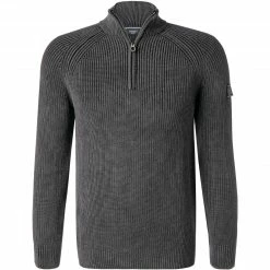 Brandneu ✔️ JOOP! Troyer Henricus 30029739/001 Modern Fit, Baumwolle, Anthrazit, Schwarz ✨