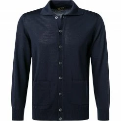 Auslauf 🔥 Stenströms Cardigan 420102/1355/190 Merinowolle waschbar, Marine 👏