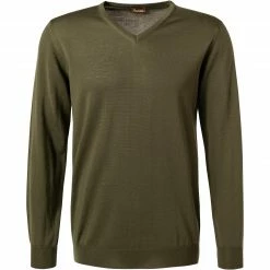 Auslauf ✨ Stenströms Pullover 422281/1355/484 Merinowolle waschbar, Jägergrün ⌛