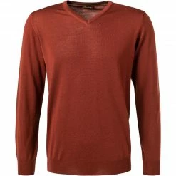 Budget 🎁 Stenströms Pullover 422281/1355/564 Merinowolle waschbar, Rostbraun 🥰