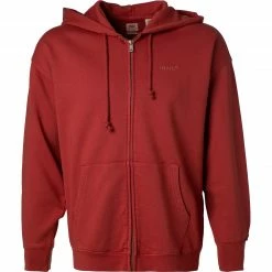 Bestpreis ❤️ Levi's® Hoodie A0924/0004 Sweatjacke, Baumwolle, Rot, Ziegelrot ✔️