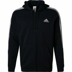 Bestes Angebot ✨ adidas ORIGINALS M CUT 3S FZ legink-white GK9587 Sweatjacke, Baumwolle, Dunkelblau meliert ⭐