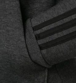 Neu 😉 adidas ORIGINALS M 3S FL Hoodie grey-black GK9082 Baumwolle, Dunkelgrau meliert 🛒 -Pullover & Strickjacken Verkäufe 378111 norm3