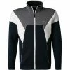 Auslauf 😀 BOSS Sweatjacke Skaz 50457061/410 Baumwolle, Navy-grau, Navy ⌛